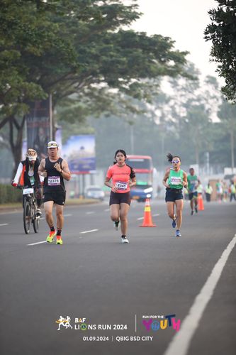 Race photo from BAF LIONS RUN 2024