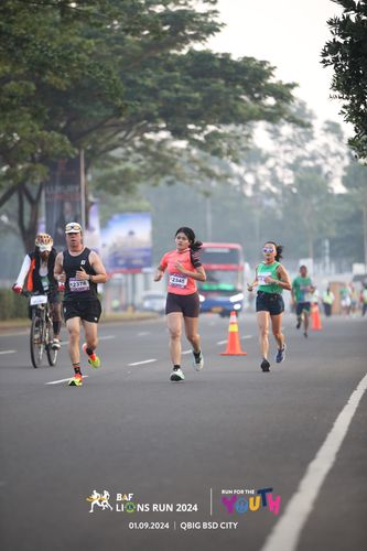 Race photo from BAF LIONS RUN 2024