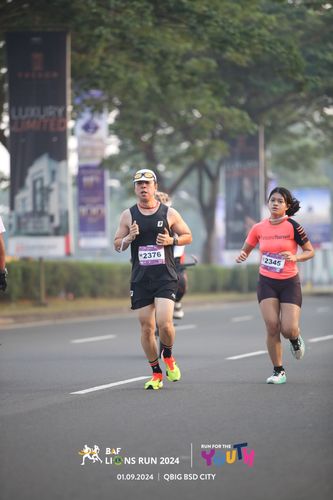 Race photo from BAF LIONS RUN 2024