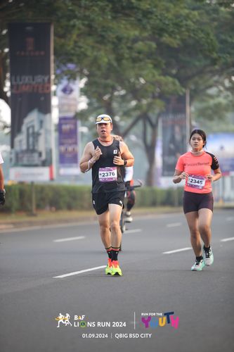 Race photo from BAF LIONS RUN 2024