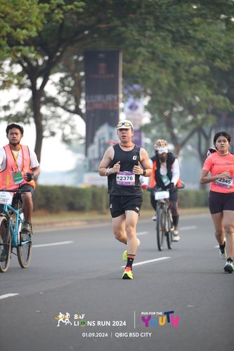 Race photo from BAF LIONS RUN 2024