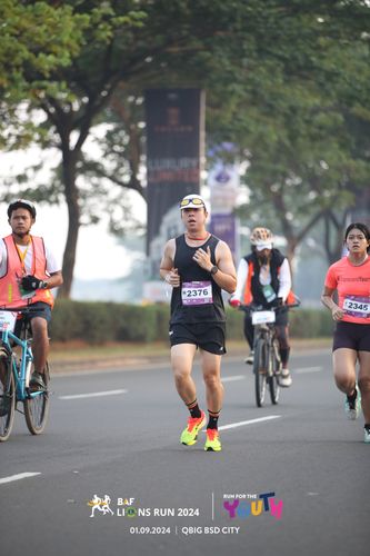 Race photo from BAF LIONS RUN 2024