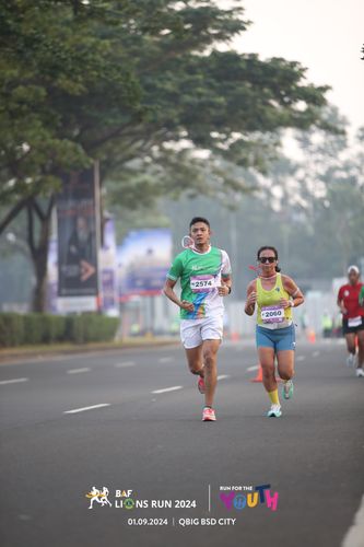 Race photo from BAF LIONS RUN 2024