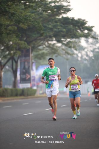 Race photo from BAF LIONS RUN 2024