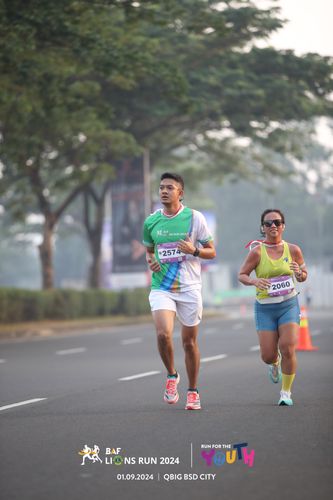 Race photo from BAF LIONS RUN 2024