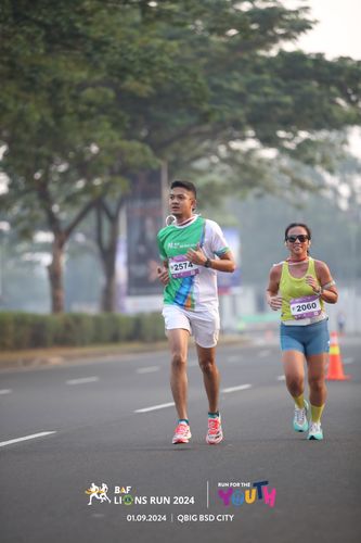 Race photo from BAF LIONS RUN 2024