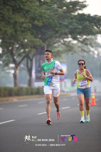 Race photo from BAF LIONS RUN 2024