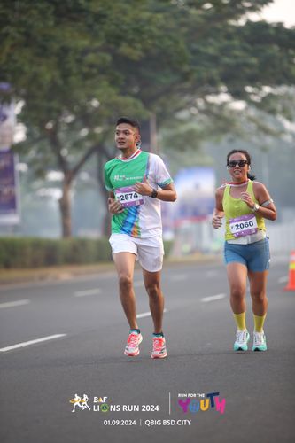 Race photo from BAF LIONS RUN 2024