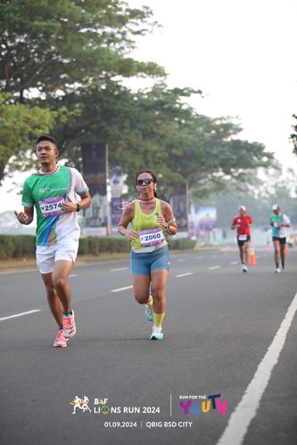 Race photo from BAF LIONS RUN 2024