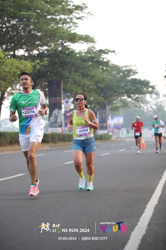 Race photo from BAF LIONS RUN 2024