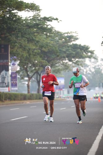 Race photo from BAF LIONS RUN 2024