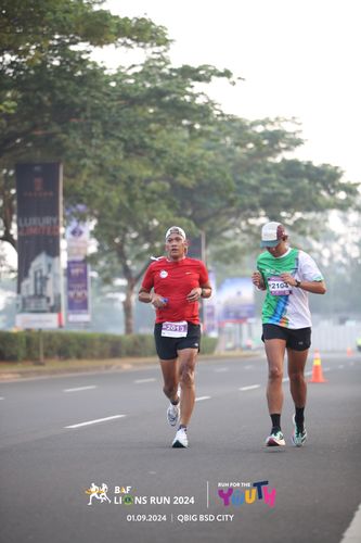 Race photo from BAF LIONS RUN 2024