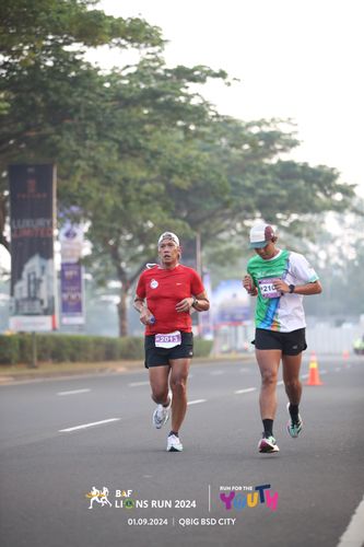 Race photo from BAF LIONS RUN 2024