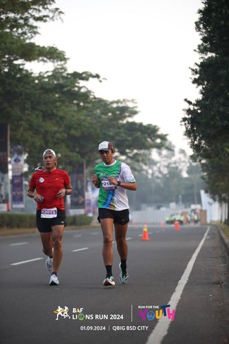 Race photo from BAF LIONS RUN 2024