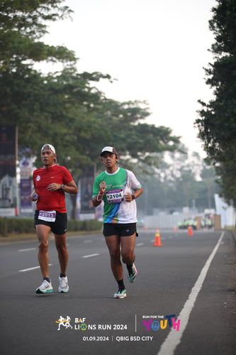 Race photo from BAF LIONS RUN 2024