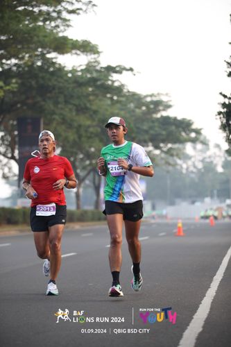 Race photo from BAF LIONS RUN 2024