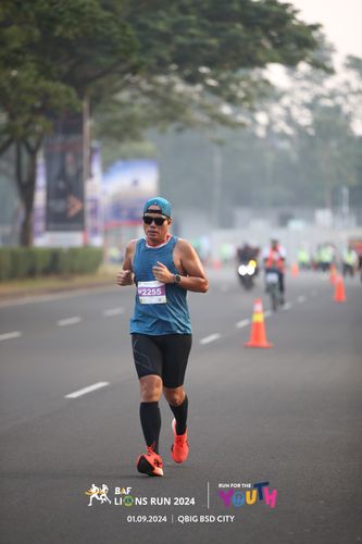 Race photo from BAF LIONS RUN 2024