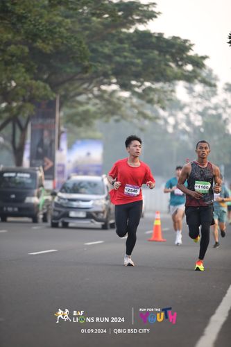 Race photo from BAF LIONS RUN 2024