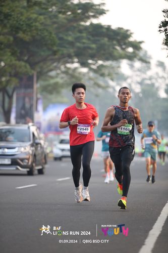 Race photo from BAF LIONS RUN 2024
