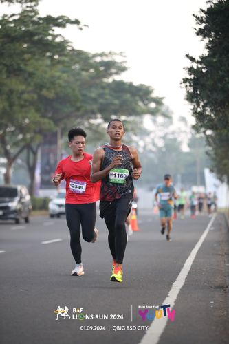 Race photo from BAF LIONS RUN 2024