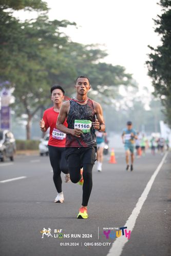 Race photo from BAF LIONS RUN 2024