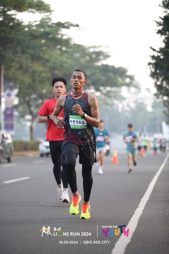 Race photo from BAF LIONS RUN 2024