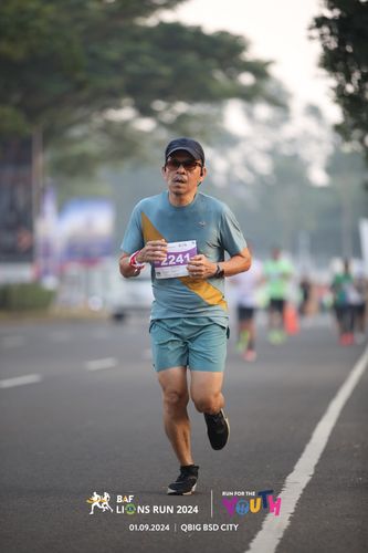 Race photo from BAF LIONS RUN 2024