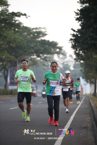 Race photo from BAF LIONS RUN 2024