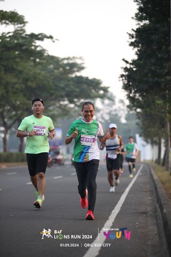 Race photo from BAF LIONS RUN 2024