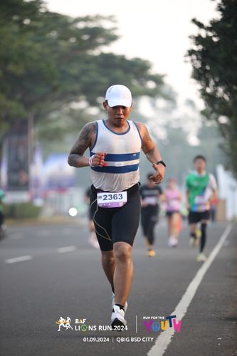 Race photo from BAF LIONS RUN 2024