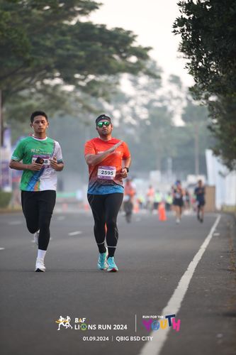 Race photo from BAF LIONS RUN 2024