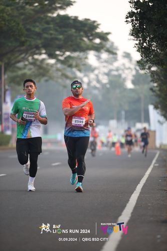 Race photo from BAF LIONS RUN 2024