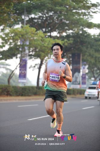 Race photo from BAF LIONS RUN 2024