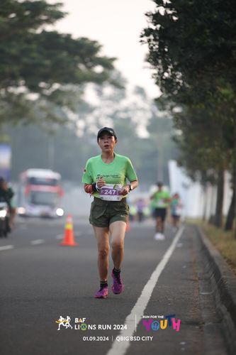 Race photo from BAF LIONS RUN 2024