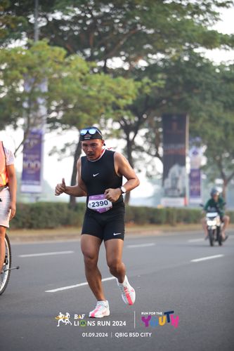 Race photo from BAF LIONS RUN 2024