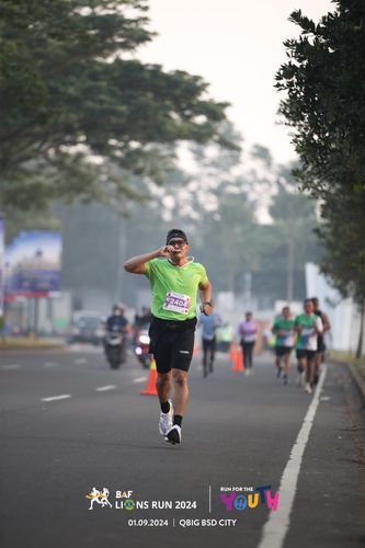 Race photo from BAF LIONS RUN 2024