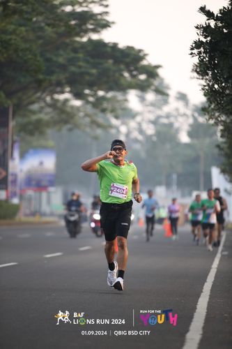 Race photo from BAF LIONS RUN 2024