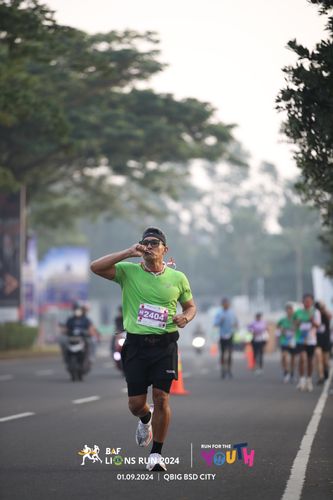 Race photo from BAF LIONS RUN 2024