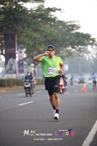 Race photo from BAF LIONS RUN 2024