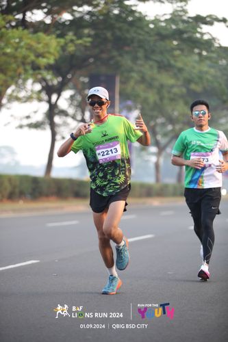 Race photo from BAF LIONS RUN 2024