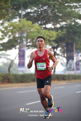 Race photo from BAF LIONS RUN 2024