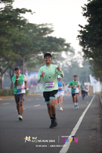 Race photo from BAF LIONS RUN 2024