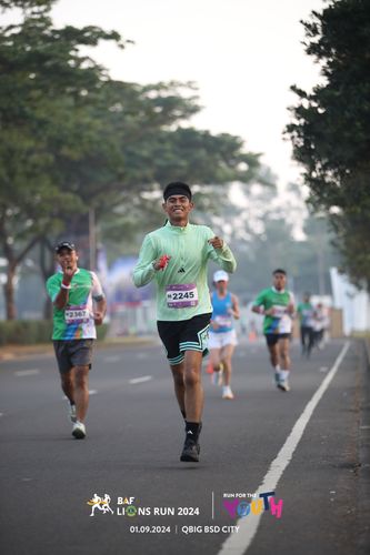 Race photo from BAF LIONS RUN 2024