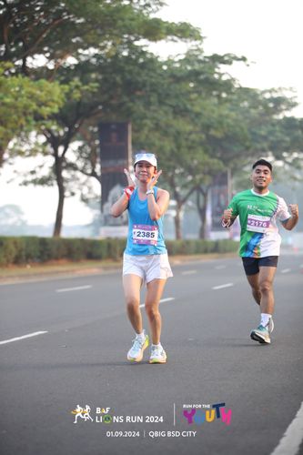 Race photo from BAF LIONS RUN 2024