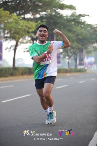 Race photo from BAF LIONS RUN 2024