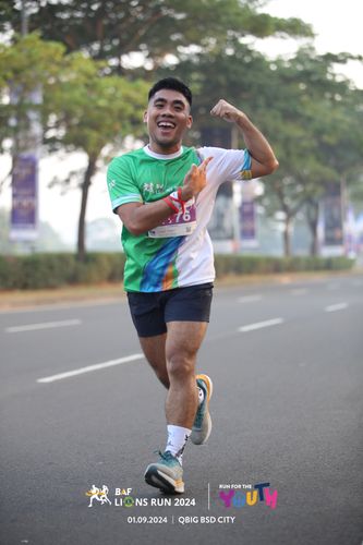 Race photo from BAF LIONS RUN 2024