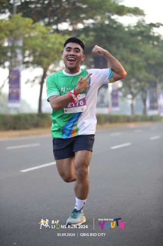 Race photo from BAF LIONS RUN 2024