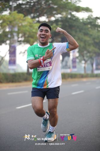 Race photo from BAF LIONS RUN 2024