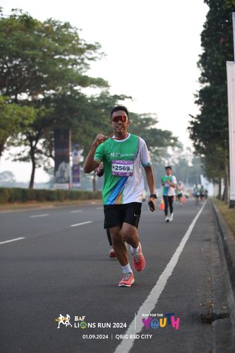 Race photo from BAF LIONS RUN 2024