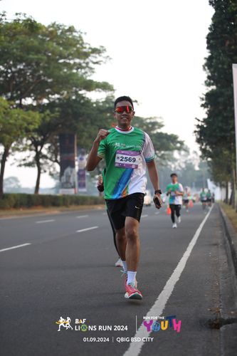 Race photo from BAF LIONS RUN 2024